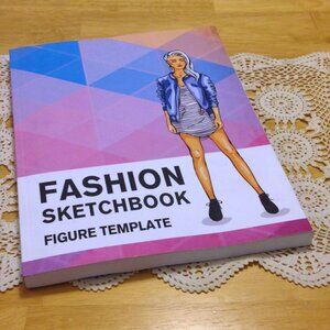 Fashion sketchbook figure template